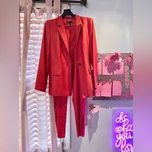Donna Karan Tropical Jungle Blazer size 12 & Pants size 10
